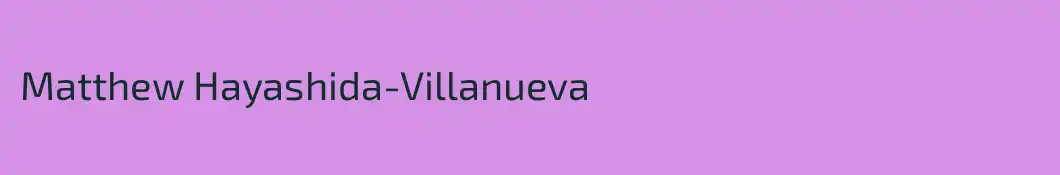 Matthew Hayashida-Villanueva